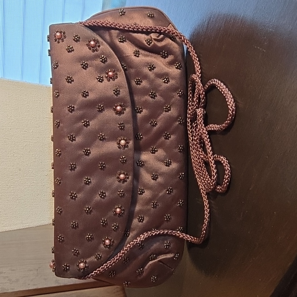 La Sera By Franchi Beaded Clutch/Crossbody